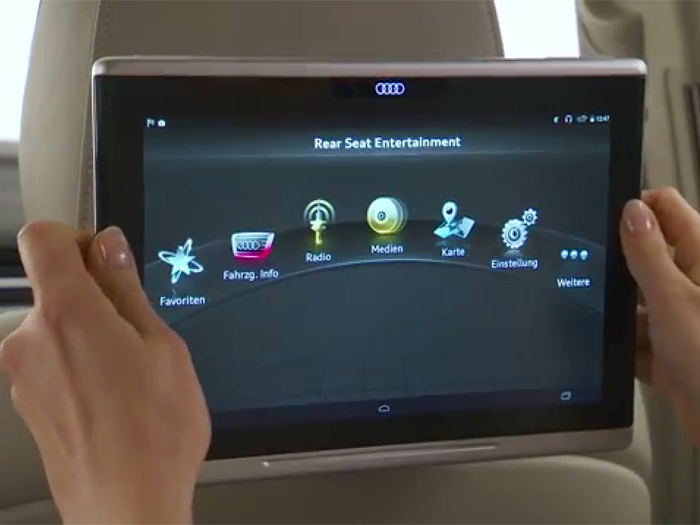 Audi Q7 получит планшетные компьютеры